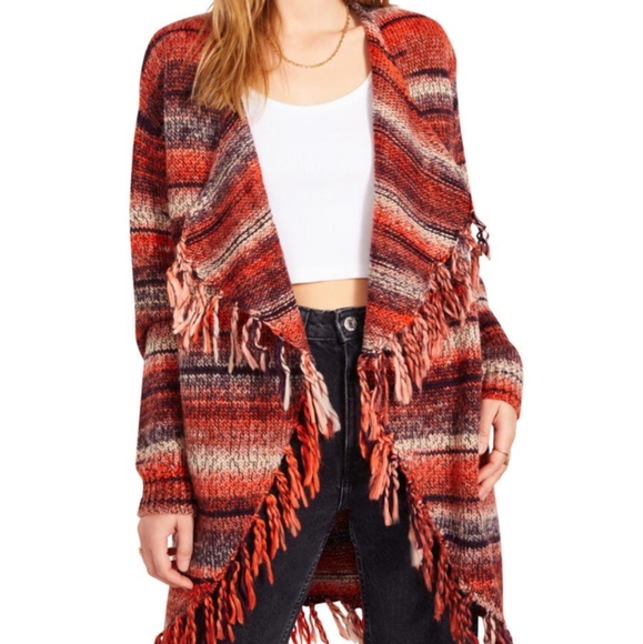 BB Dakota by Steve Madden Sweaters - BB Dakota by Steve Madden NWT Canyon Cutie Alpaca Wool Sweater fringe Medium
